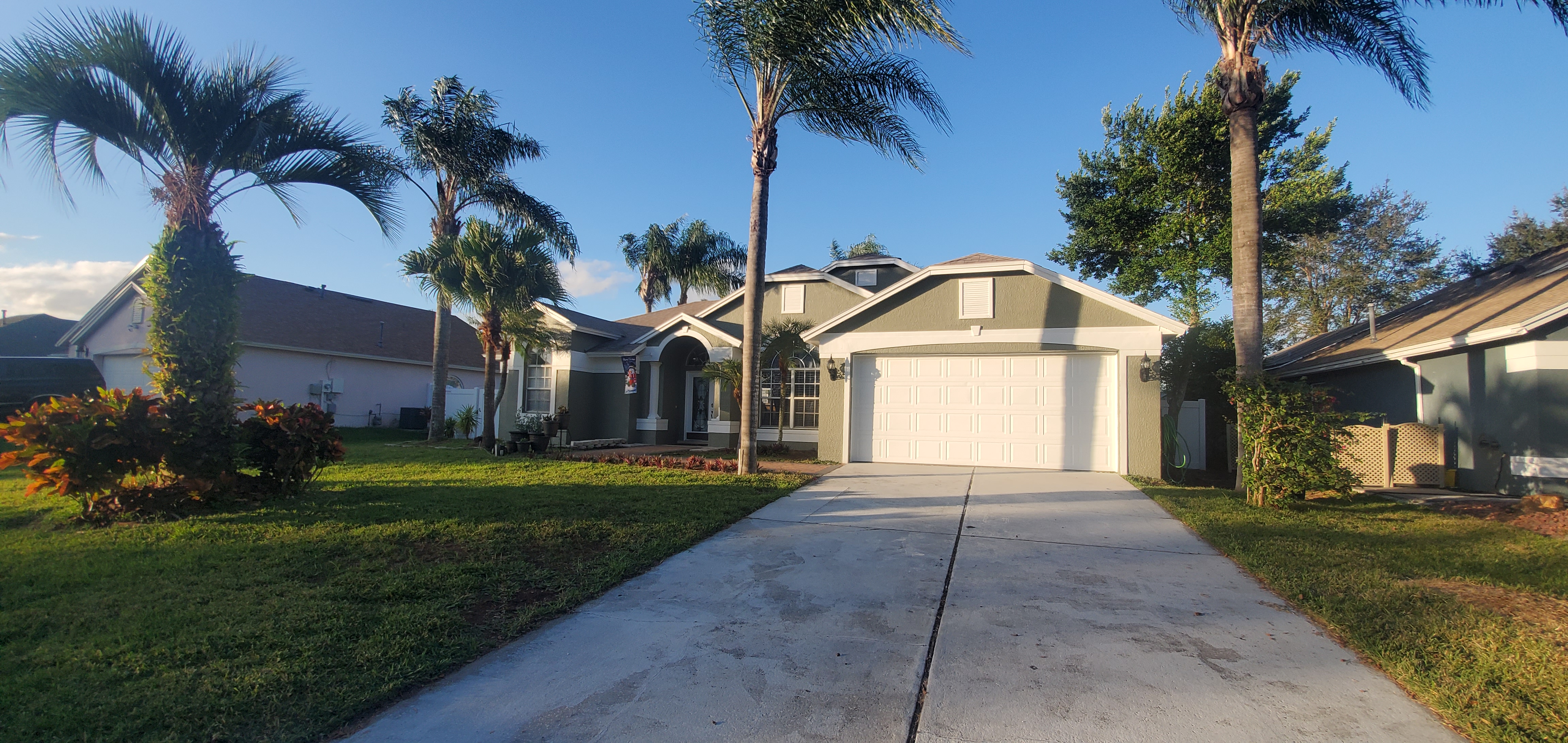 Exterior house painting after photo