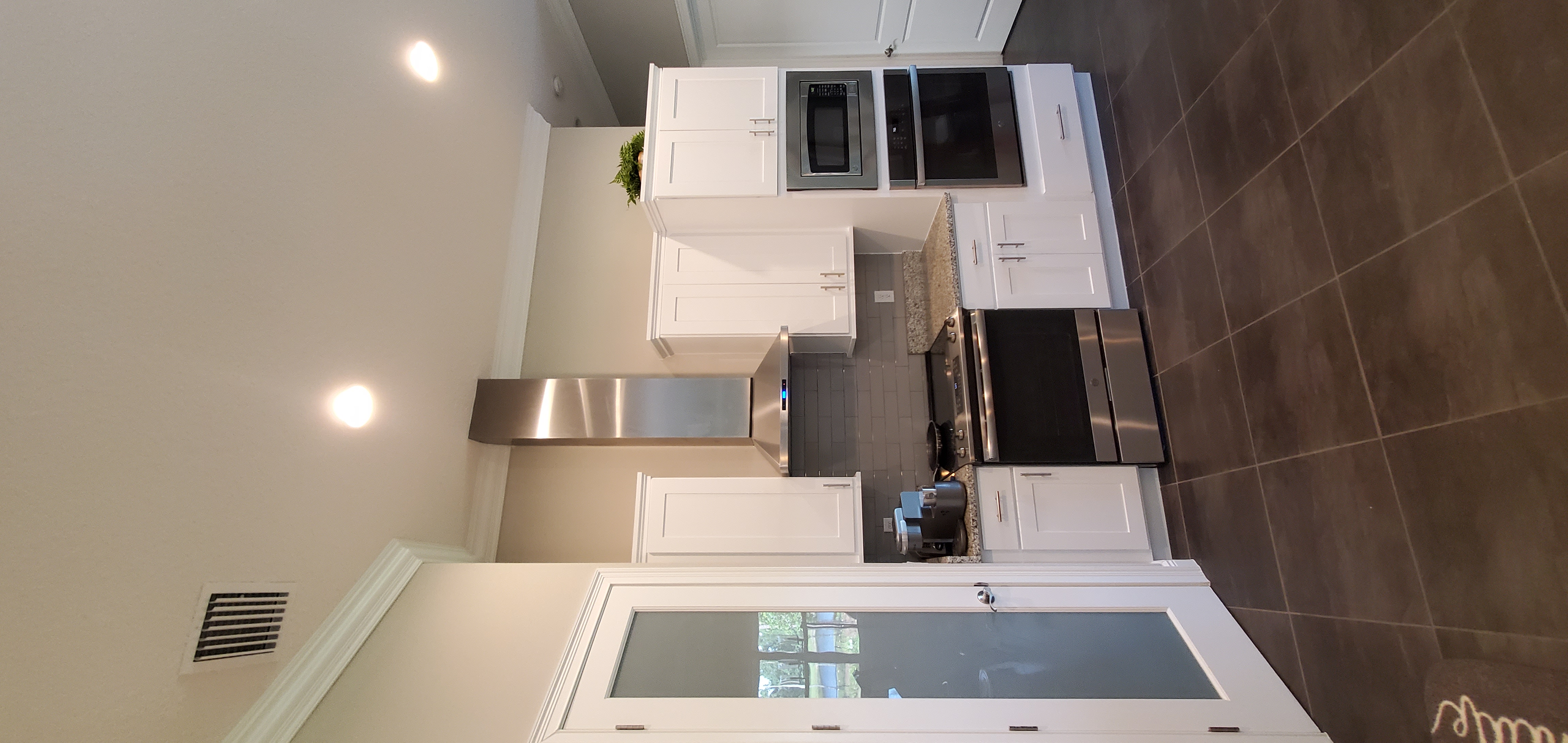 Kitchen cabinet painting after photo